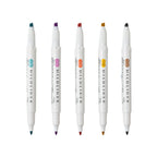 Zebra Mildliner - Warm - 5 x Double Sided Highlighter Set