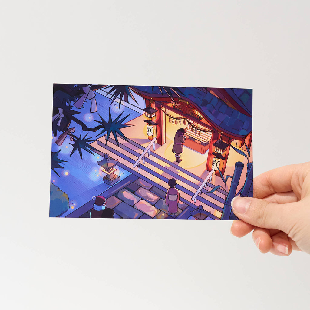 "A Quiet New Years" Postcard by Alithia / Bungu
