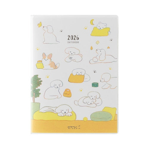 Natsumi Teraoka Puppy Pocket Diary 2026 / MIDORI