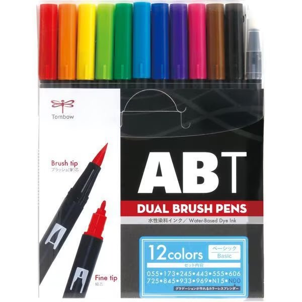 ABT Dual Brush Pen Color Sets / Tombow