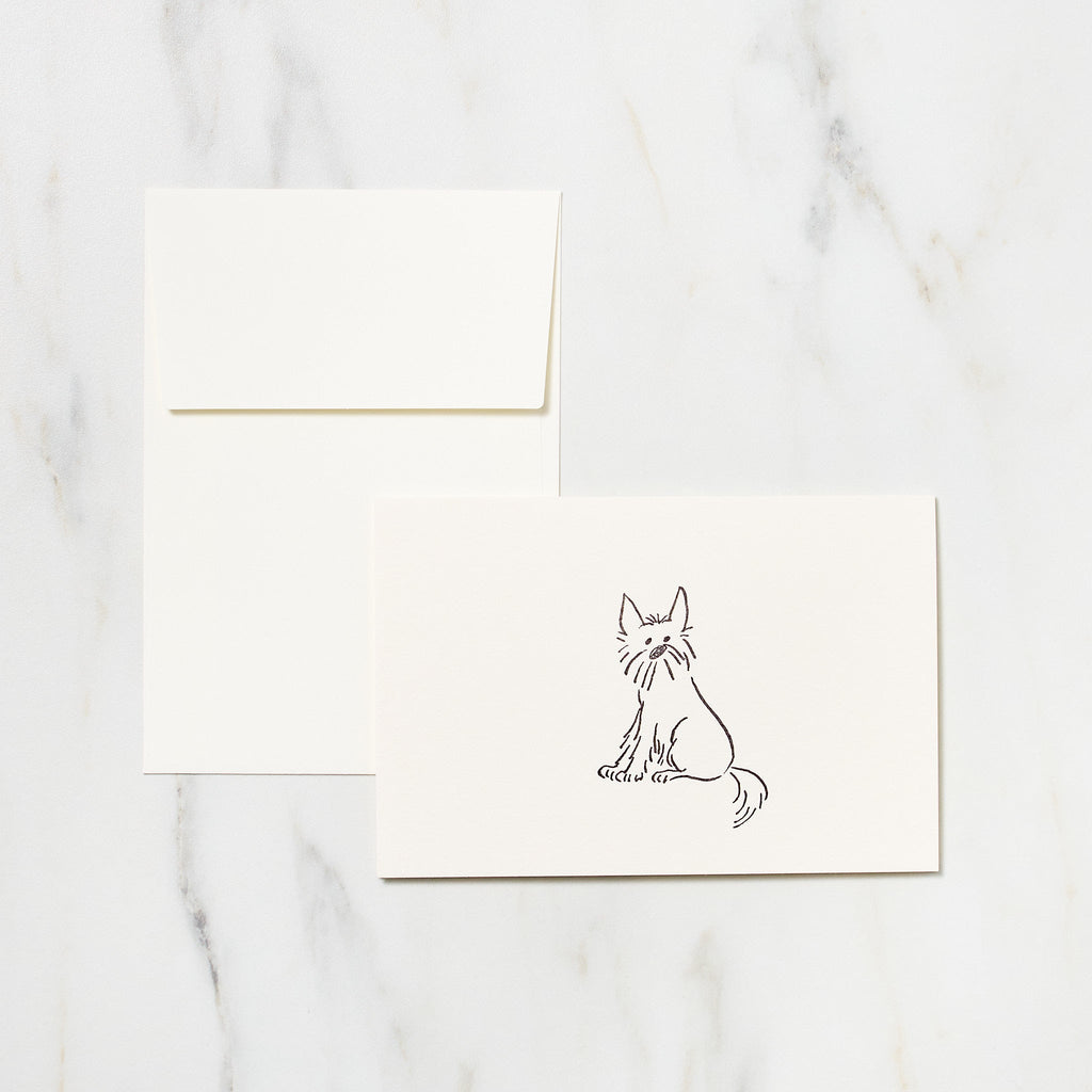 Alex the Dog Card / Letterpress Letters