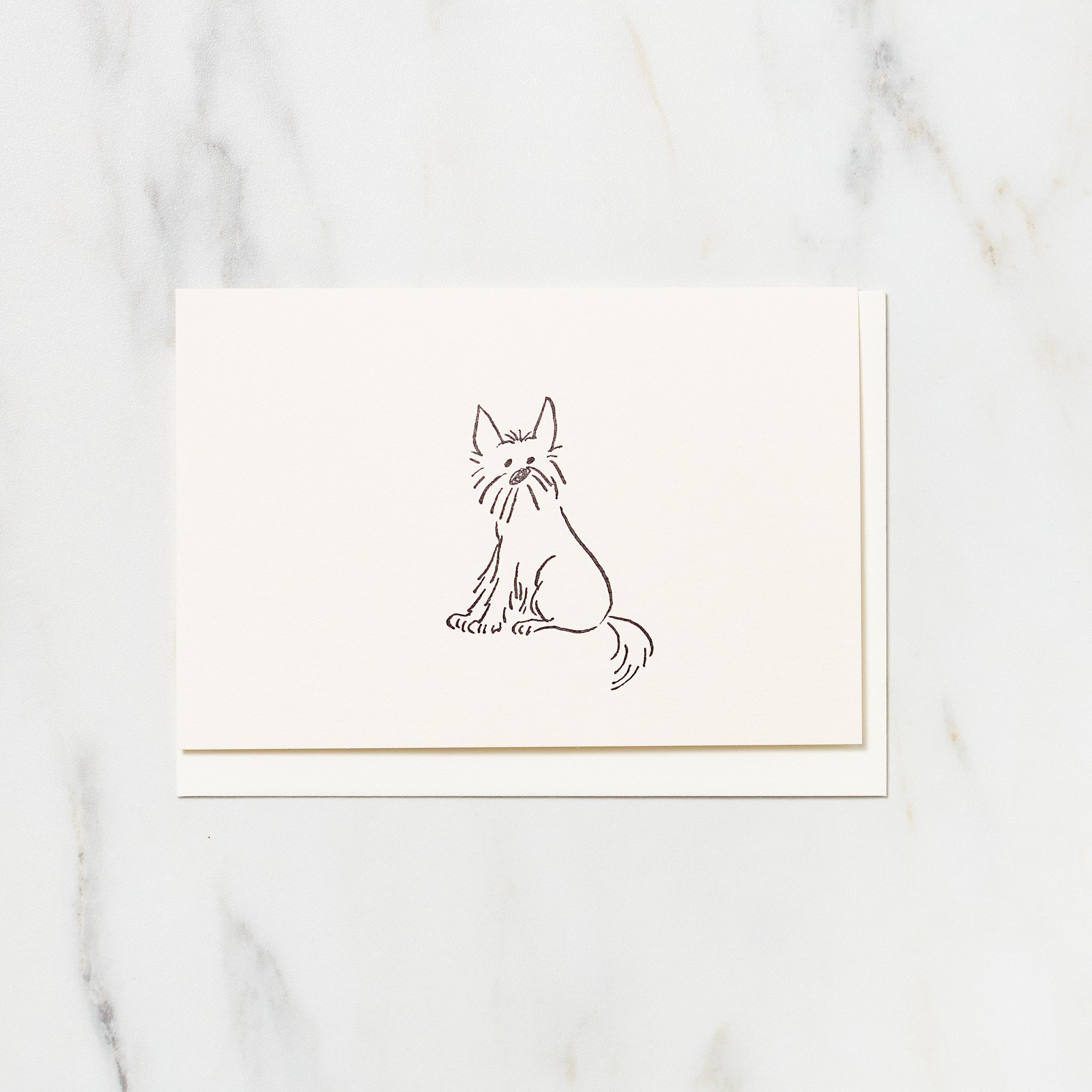 Alex the Dog Card / Letterpress Letters