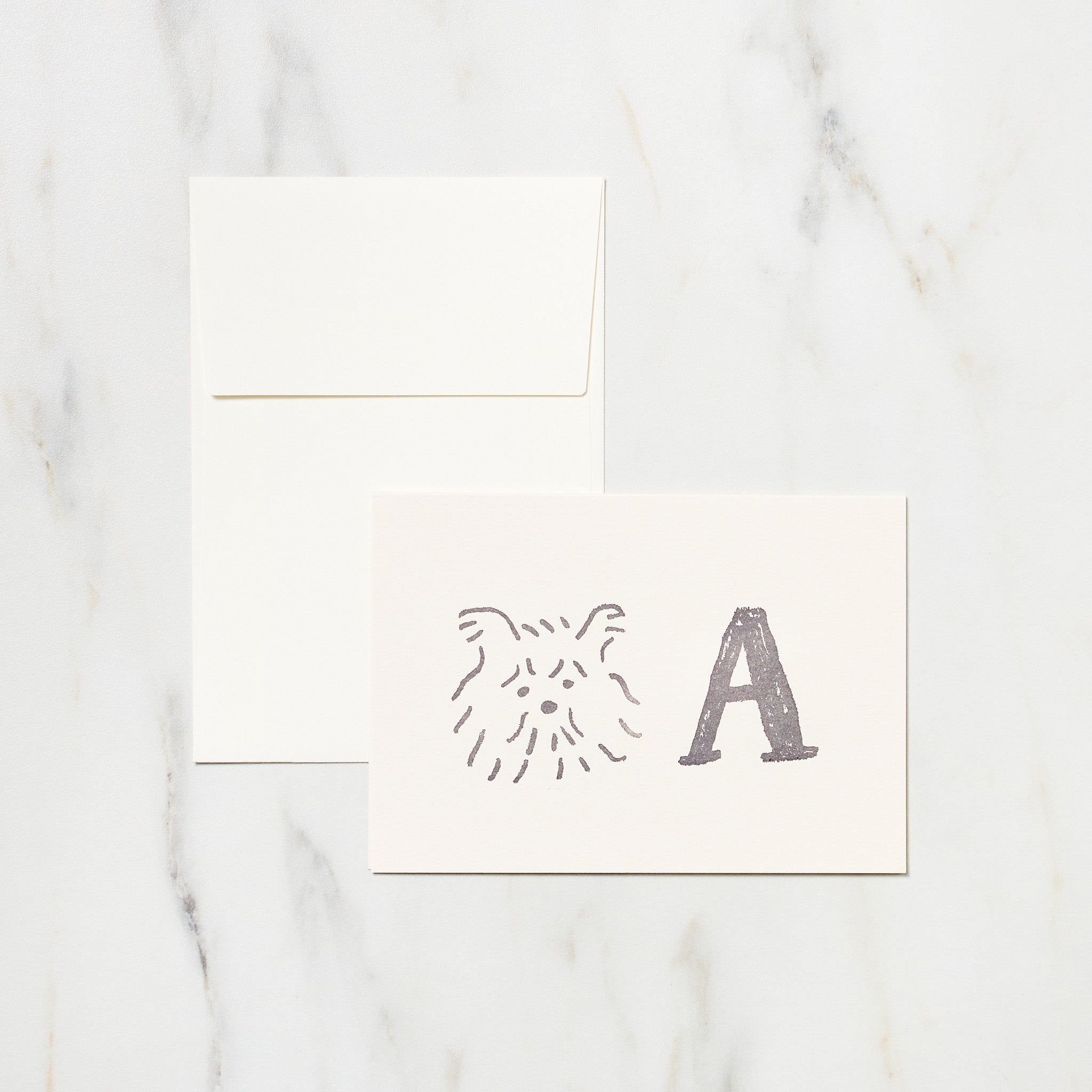 Alphabet Motif Izumi Shiokawa Card / Letterpress Letters