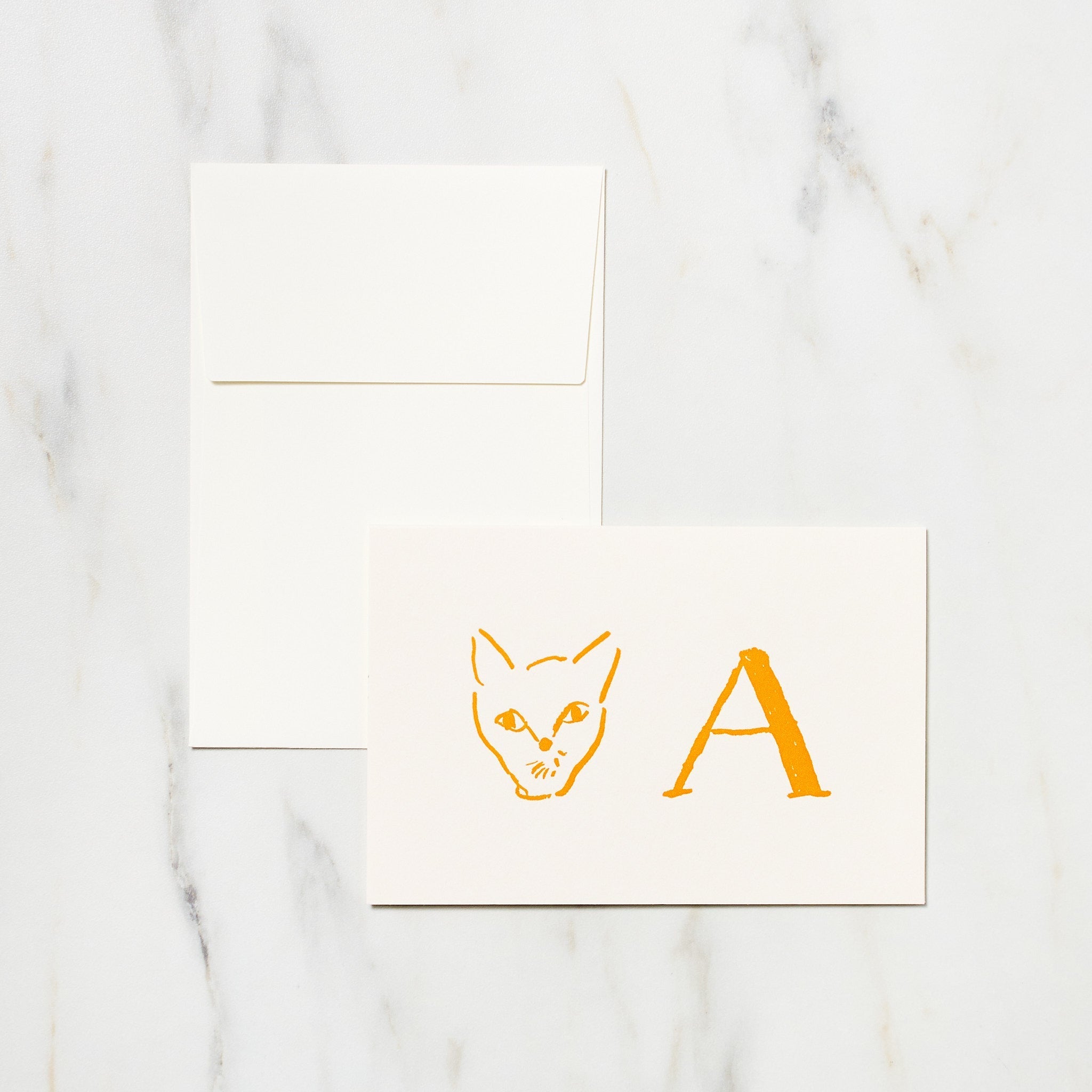 Alphabet Motif Izumi Shiokawa Card / Letterpress Letters