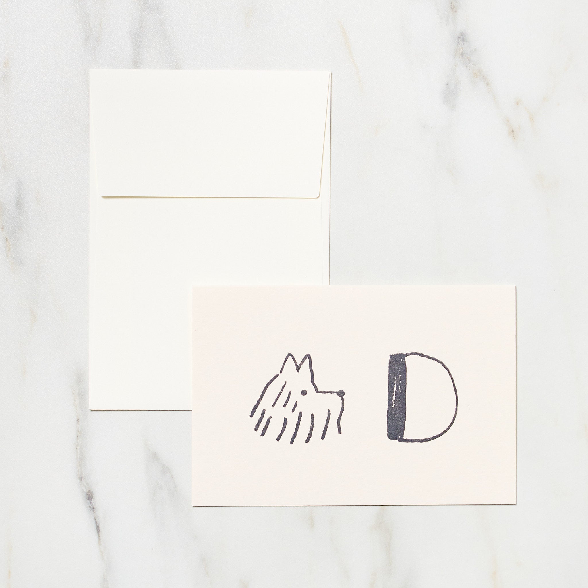 Alphabet Motif Izumi Shiokawa Card / Letterpress Letters