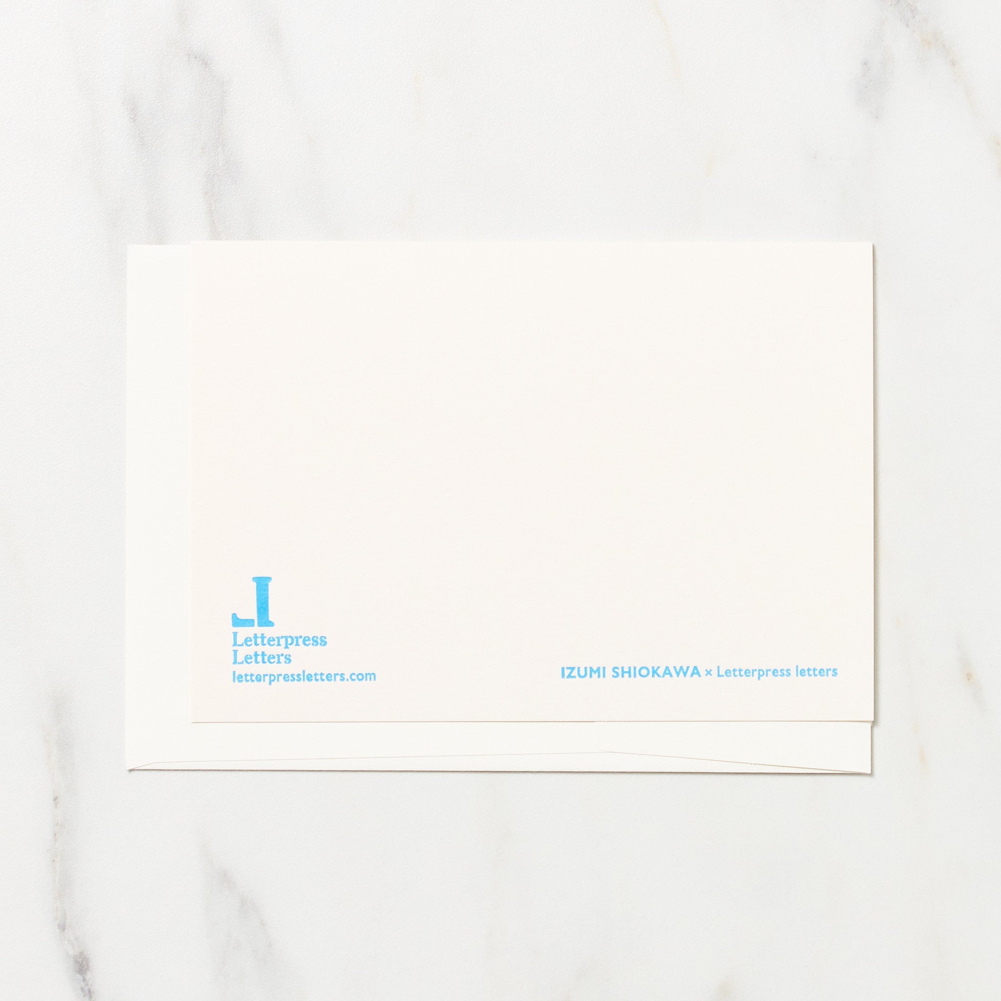 Alphabet Motif Izumi Shiokawa Card / Letterpress Letters