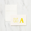 Alphabet Motif Izumi Shiokawa Card / Letterpress Letters