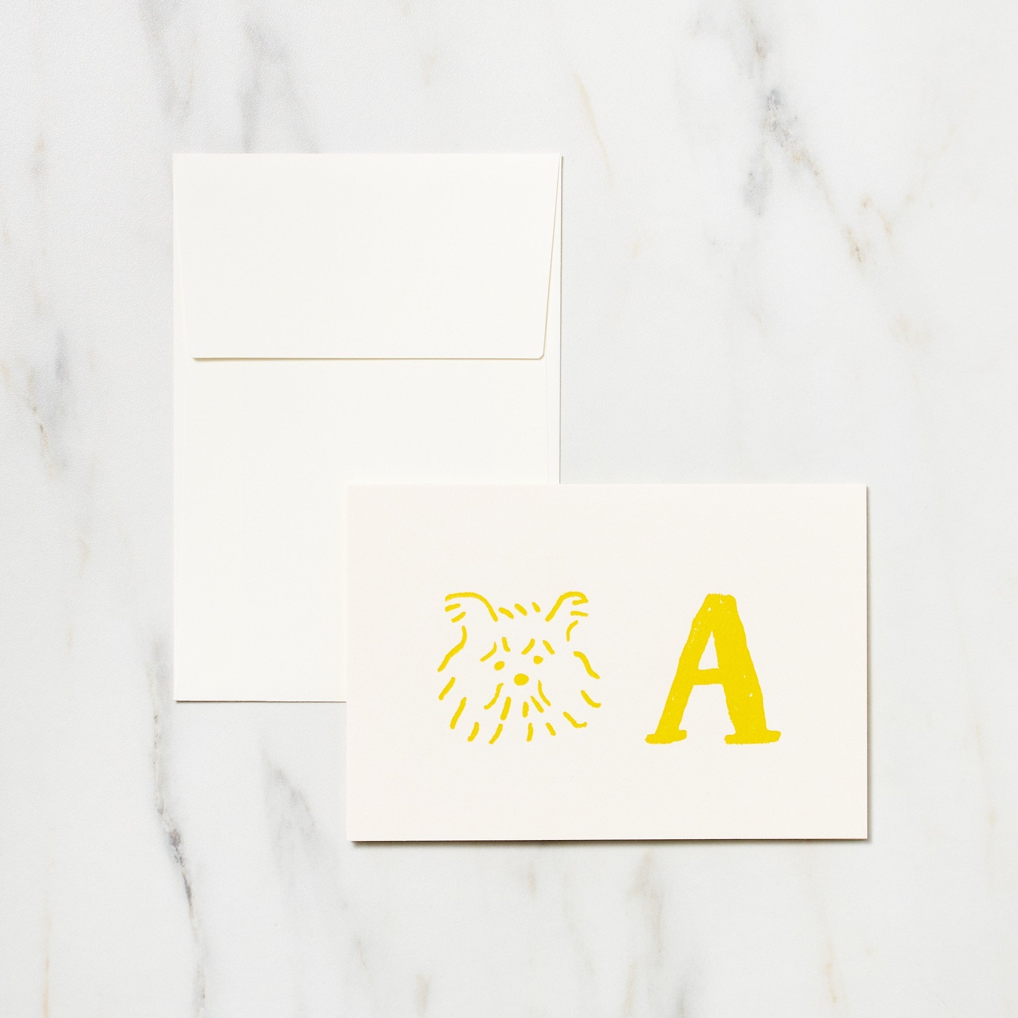 Alphabet Motif Izumi Shiokawa Card / Letterpress Letters