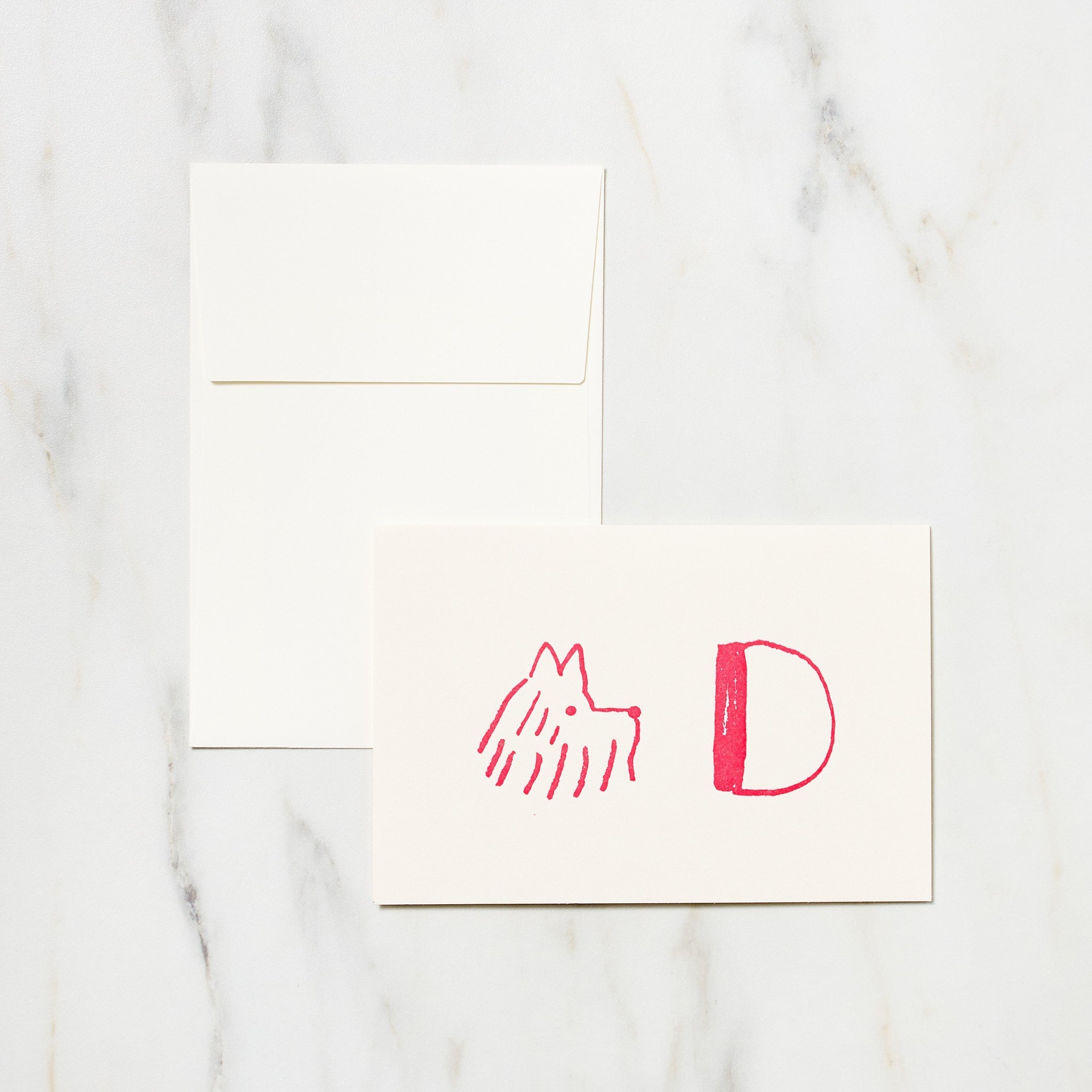 Alphabet Motif Izumi Shiokawa Card / Letterpress Letters