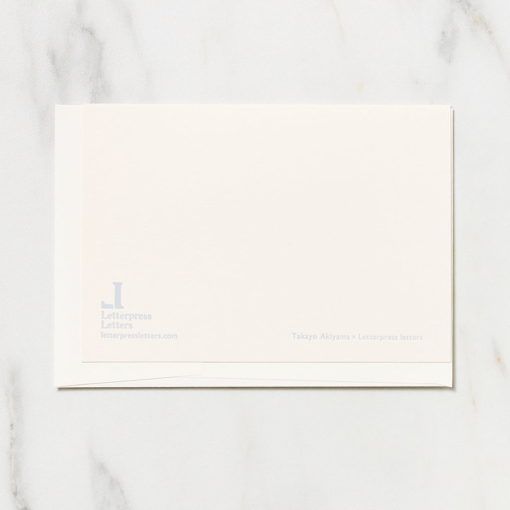 Alphabet Motif Takayo Akiyama Card / Letterpress Letters