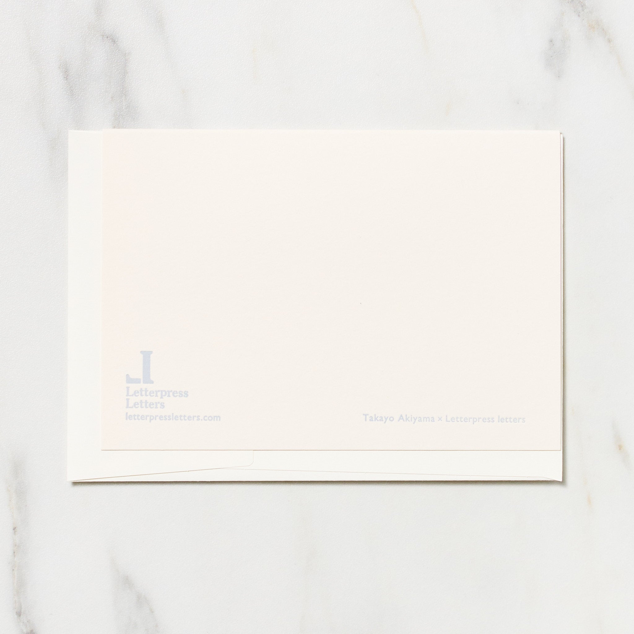 Alphabet Motif Takayo Akiyama Card / Letterpress Letters