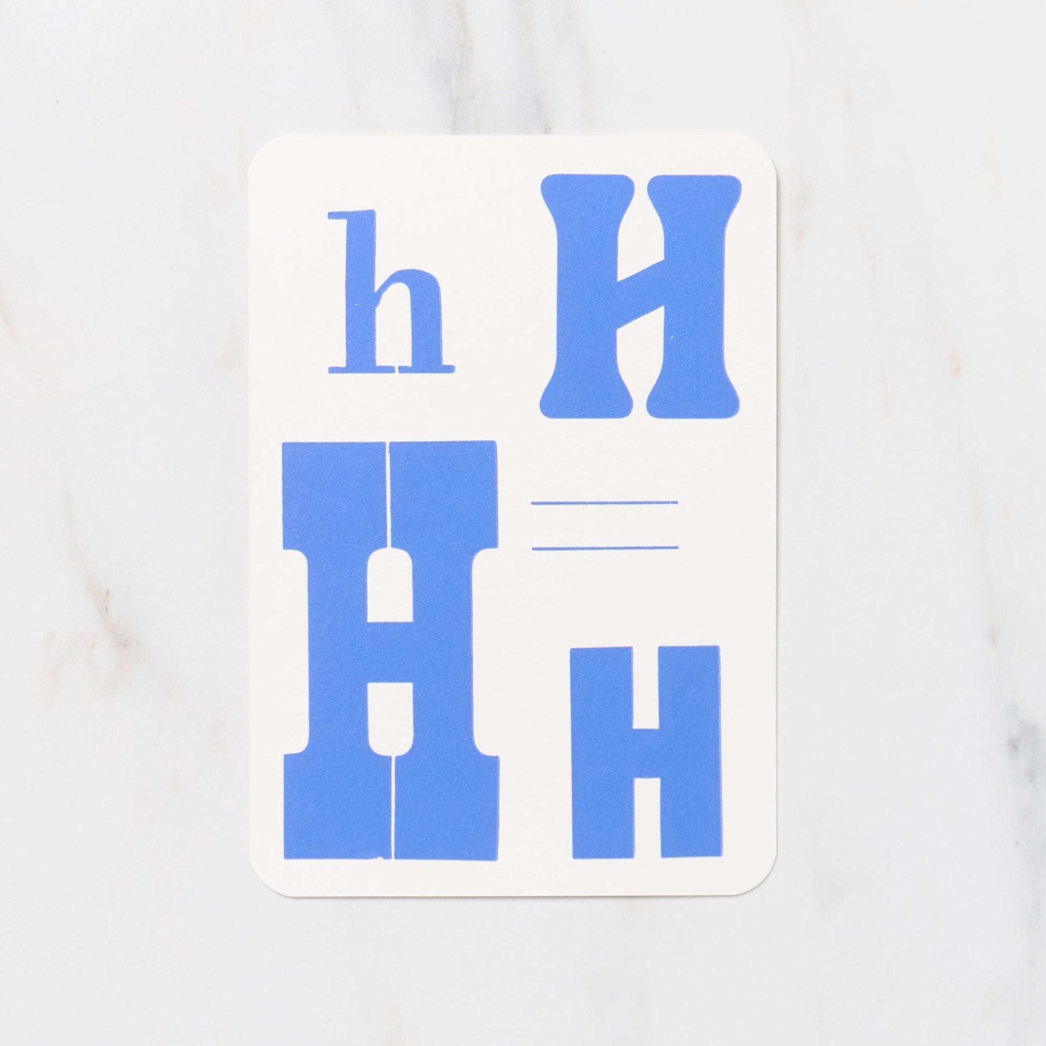 Alphabet Postcard / Letterpress Letters