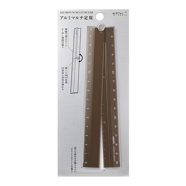 Aluminum Foldable Ruler 30cm / MIDORI