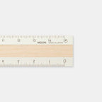 Aluminum & Wood Rulers 15cm / MIDORI