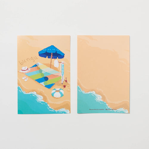 "Beachside Daydreams" Postcard by Angelyn / Bungu