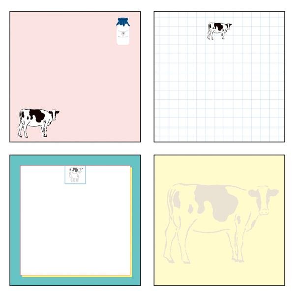 Animal Series Square Memo Pad / GreenFlash
