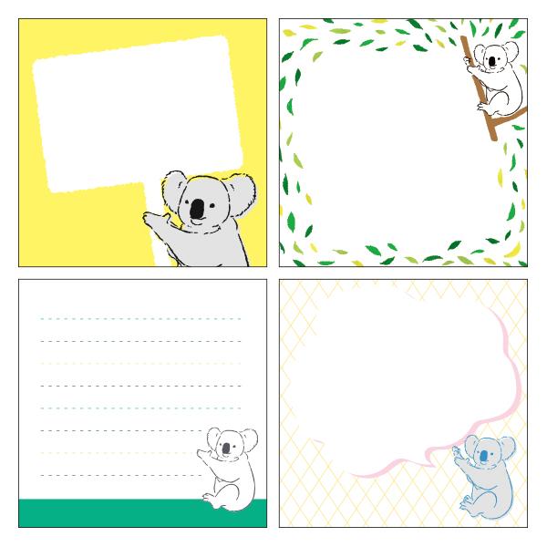 Animal Series Square Memo Pad / GreenFlash