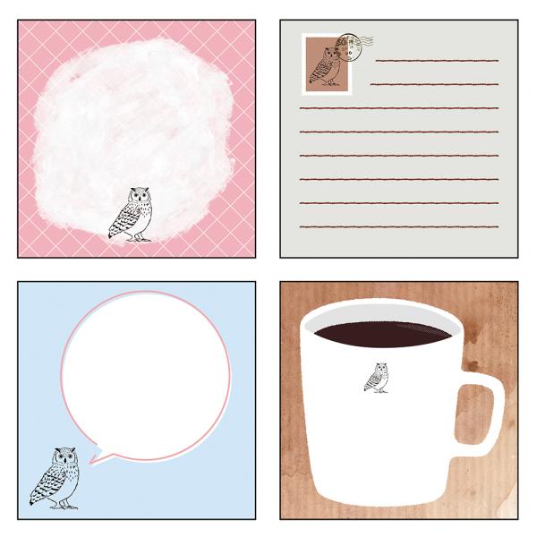 Animal Series Square Memo Pad / GreenFlash