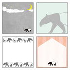 Animal Series Square Memo Pad / GreenFlash