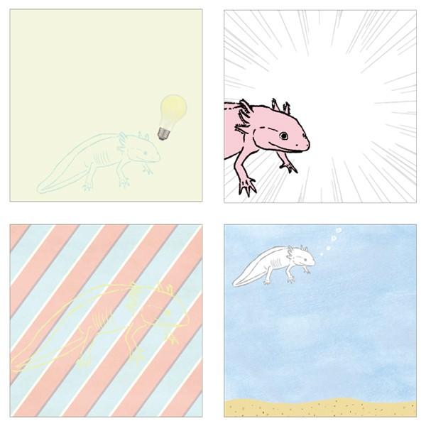 Animal Series Square Memo Pad / GreenFlash