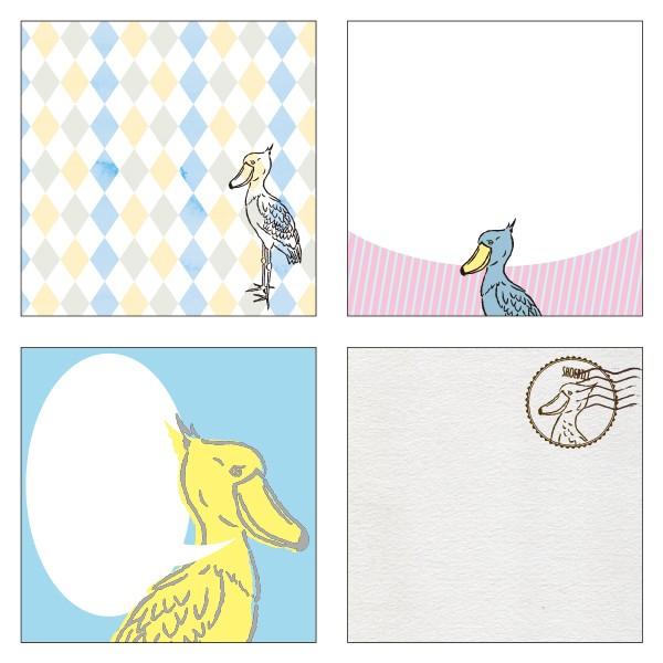 Animal Series Square Memo Pad / GreenFlash