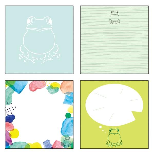 Animal Series Square Memo Pad / GreenFlash