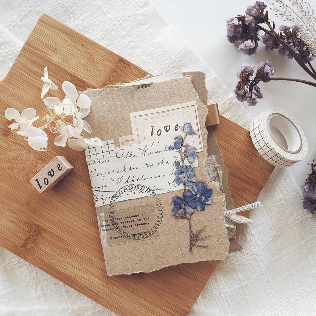 Appree Pressed Flower Stickers - Larkspur