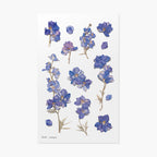 Appree Pressed Flower Stickers - Larkspur