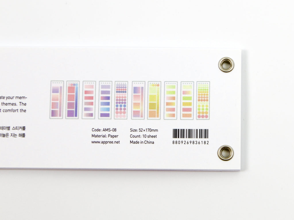 Appree Washi Multi Shape Mood Stickers
