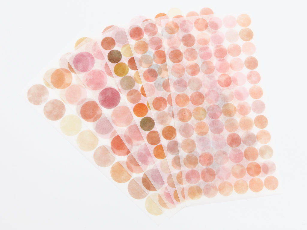 Appree Translucent Washi Dot Mood Stickers
