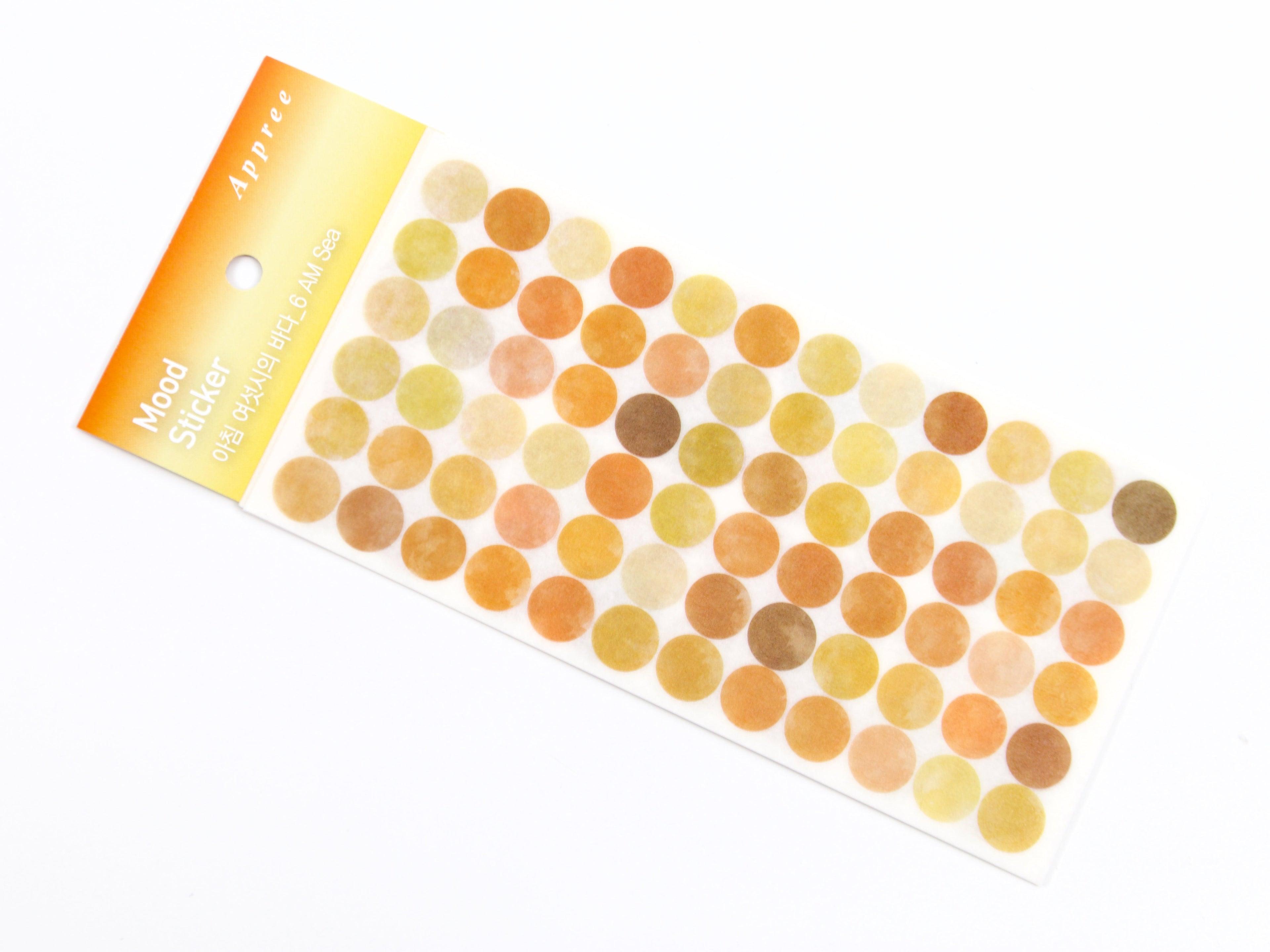 Appree Translucent Washi Dot Mood Stickers