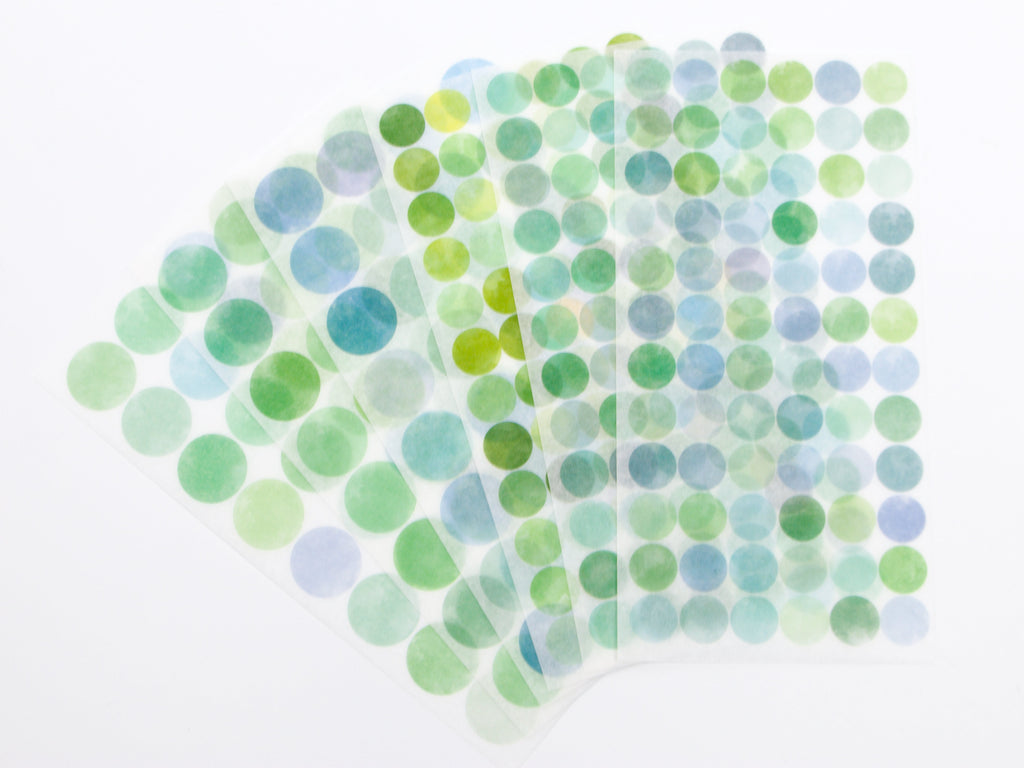 Appree Translucent Washi Dot Mood Stickers