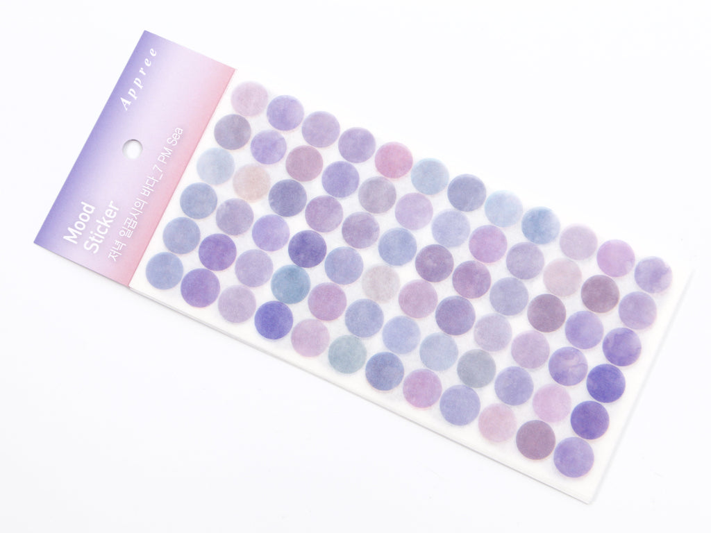 Appree Translucent Washi Dot Mood Stickers