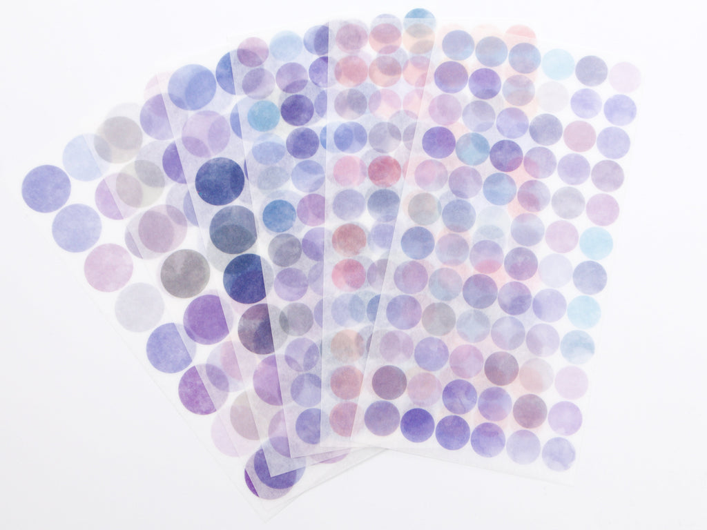 Appree Translucent Washi Dot Mood Stickers