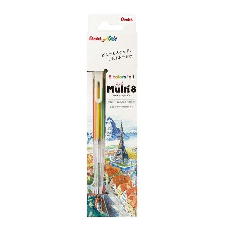 Art Multi 8 Multicolor Pencil - Sketching & Illustration Edition / Pentel