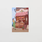 "Baked with Love" Postcard by Catherine / Bungu
