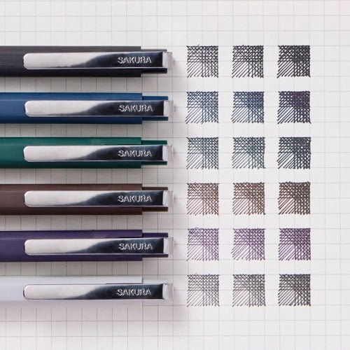 Ballsign iD Single 6 Color Gel Pen Set / SAKURA
