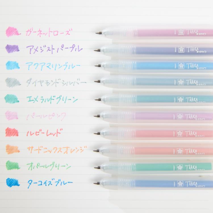 Ballsign Tiara Glitter Knock Pen 10 Color Set / SAKURA