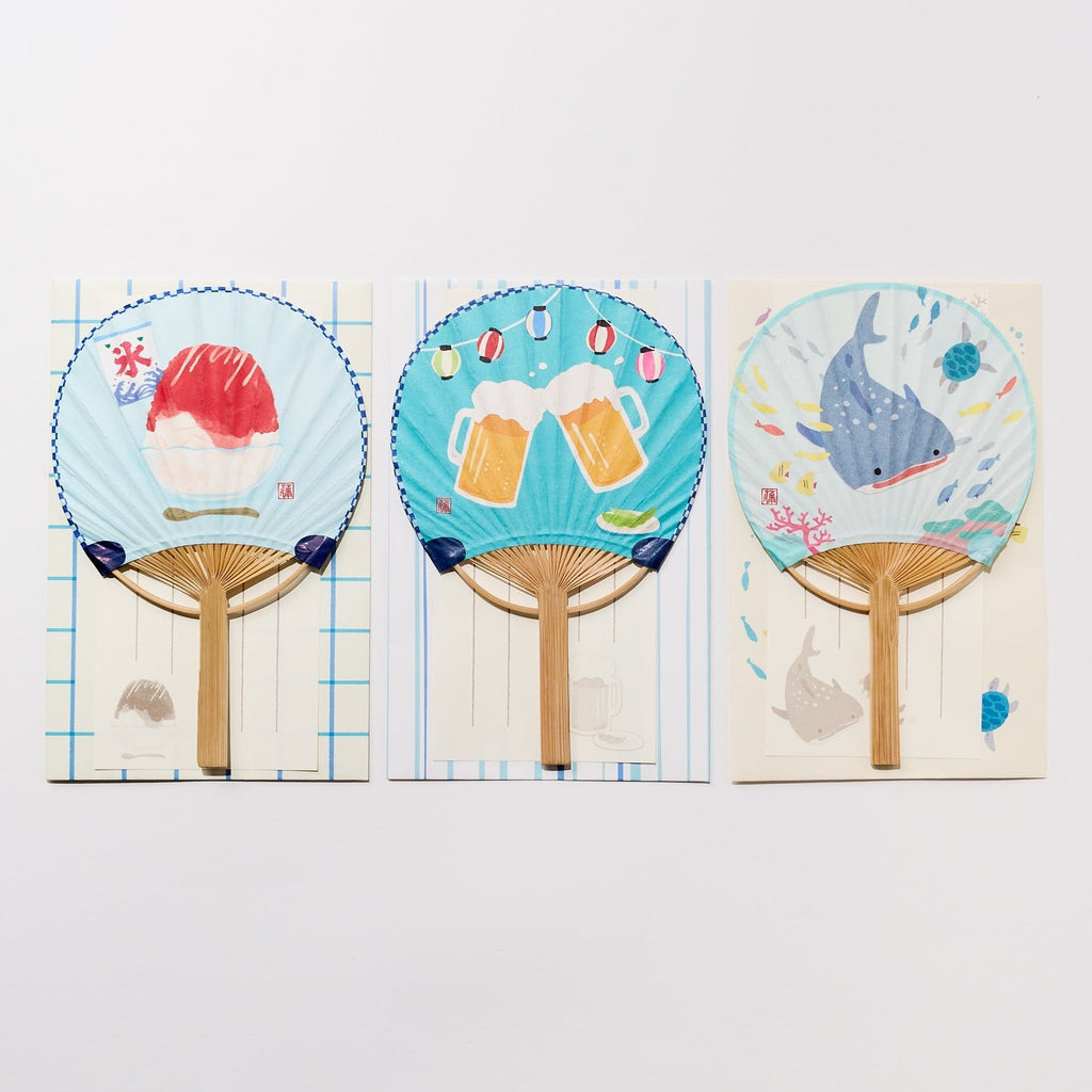 Bamboo Hand Fan Greeting Card / ACTIVE CORPORATION