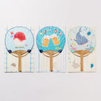 Bamboo Hand Fan Greeting Card / ACTIVE CORPORATION