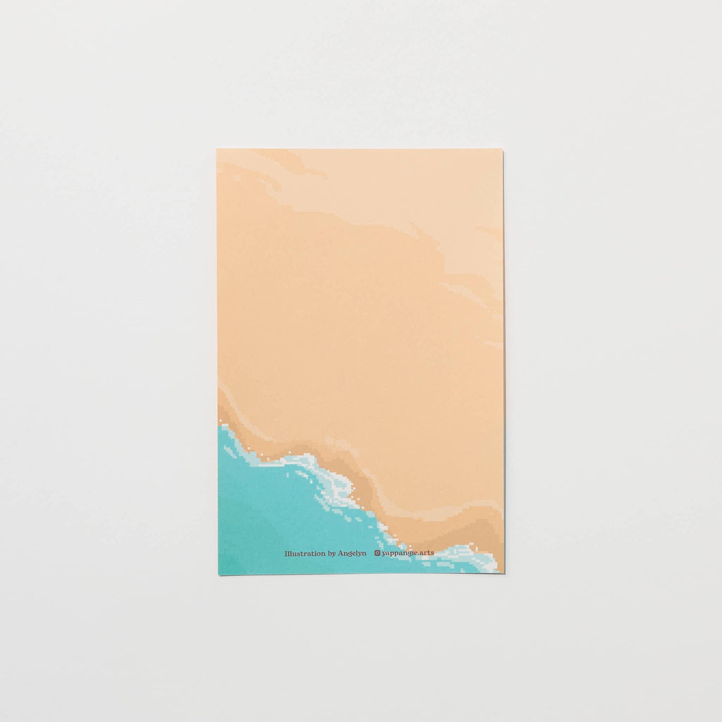 "Beachside Daydreams" Postcard by Angelyn / Bungu