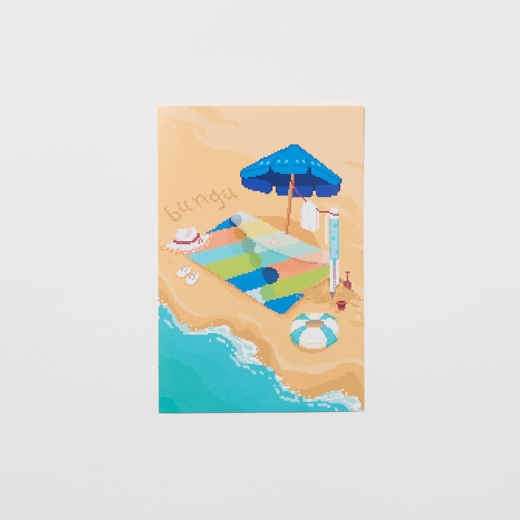 "Beachside Daydreams" Postcard by Angelyn / Bungu