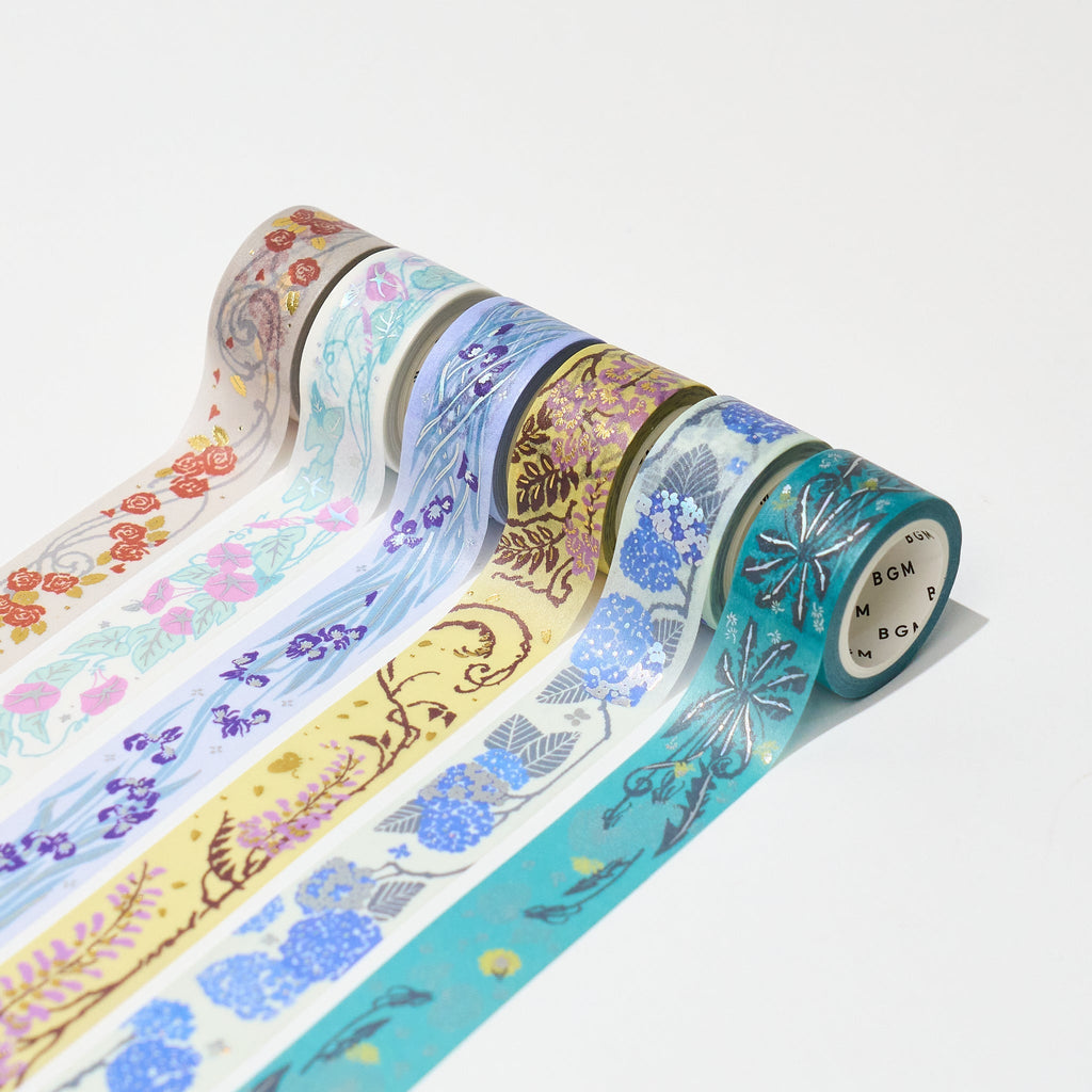 BGM Botanical Notes Foil Masking Tape / BGM