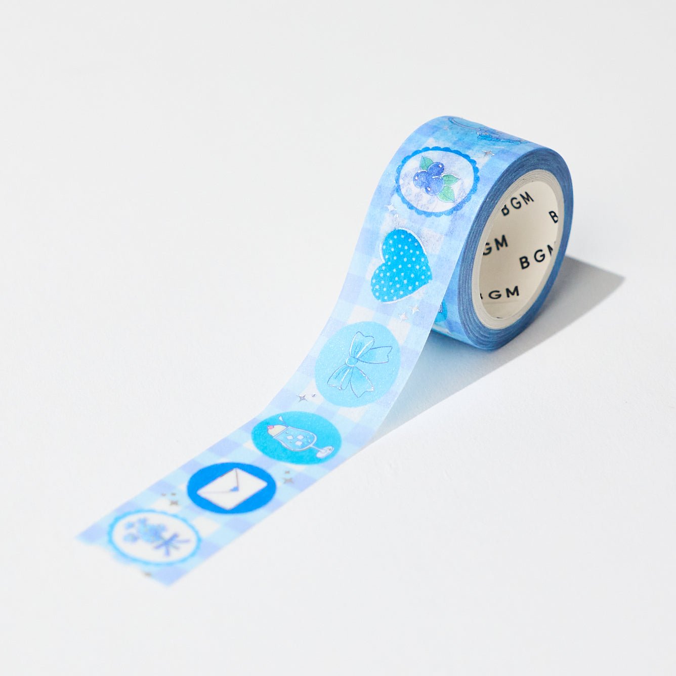 BGM Favorite Color Series 20mm Silver Foil Masking Tape / BGM