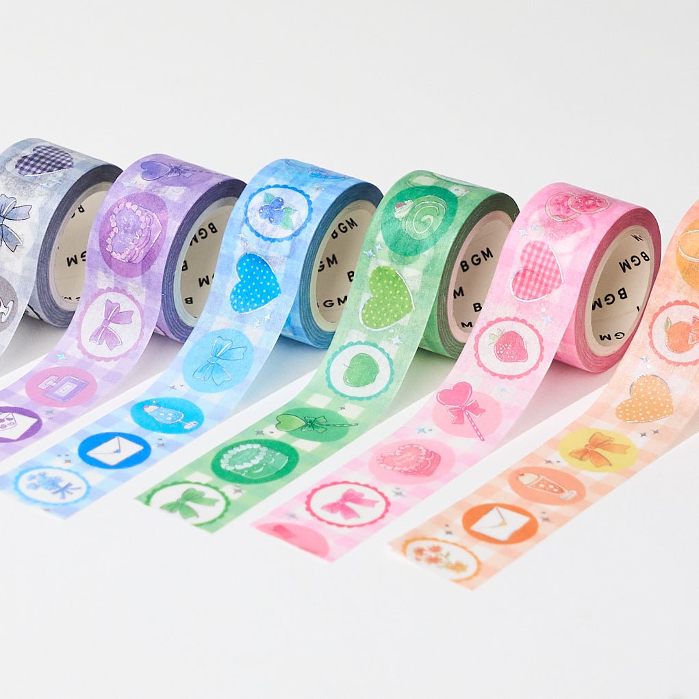 BGM Favorite Color Series 20mm Silver Foil Masking Tape / BGM