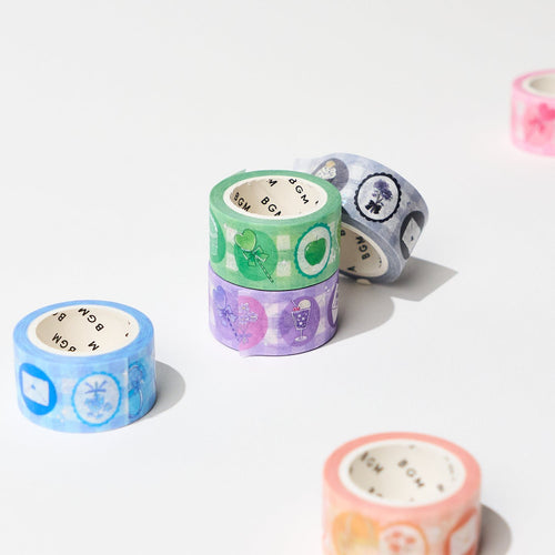 BGM Favorite Color Series 20mm Silver Foil Masking Tape / BGM