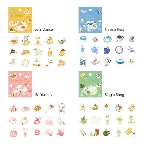 BGM Foil Stamping "Afternoon Tea Party" Stickers / Background Music