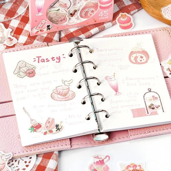 BGM Foil Stamping "Afternoon Tea Party" Stickers / Background Music