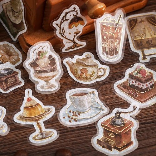 BGM Foil Stamping "Kissa A La Mode" Flake Stickers / BGM