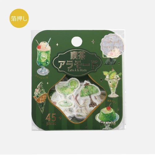 BGM Foil Stamping "Kissa A La Mode" Flake Stickers / BGM